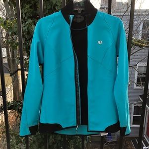 Pearl Izumi cycling jacket teal black medium
